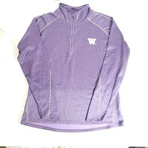 University WA Fleece Pullover Womens Size Large
